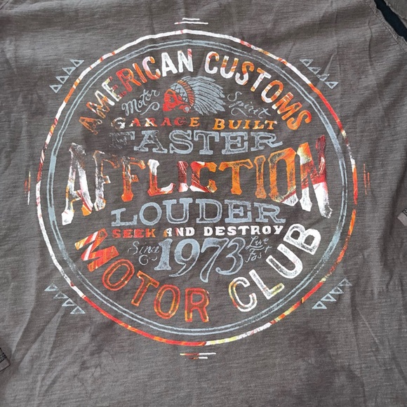 Affliction Long Sleeved Tee.     XXL - Picture 6 of 12